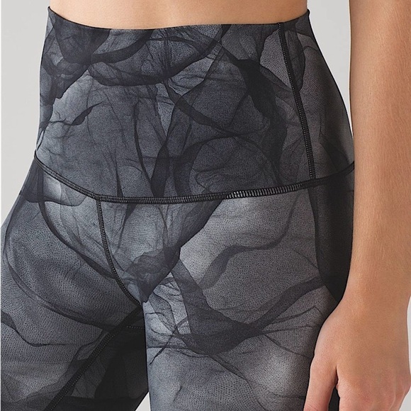 Lululemon Wunder Under Pant High Rise Leggings Midnight Tulle Multi Black Sz 6 - Picture 2 of 11